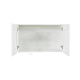 LIFEART CABINETRY Anchester Assembled 36x12x12 in. 2-Door Wall Cabinet with no Shelf in Classic White