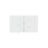 LIFEART CABINETRY Anchester Assembled 36x15x12 in. 2-Door Wall Cabinet with no Shelf in Classic White