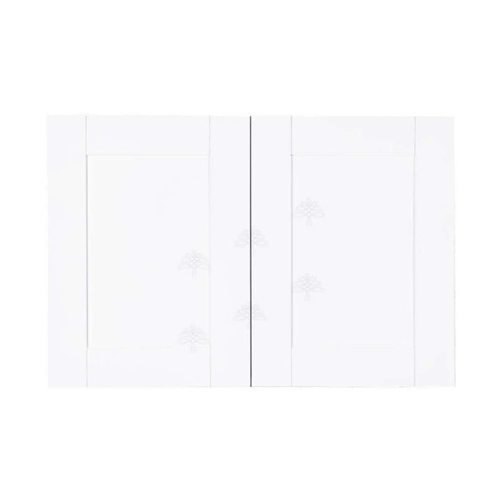 LIFEART CABINETRY Anchester White Plywood Shaker Stock Assembled Wall Kitchen Cabinet (36 in. W x 21 in. H x 24 in. D)