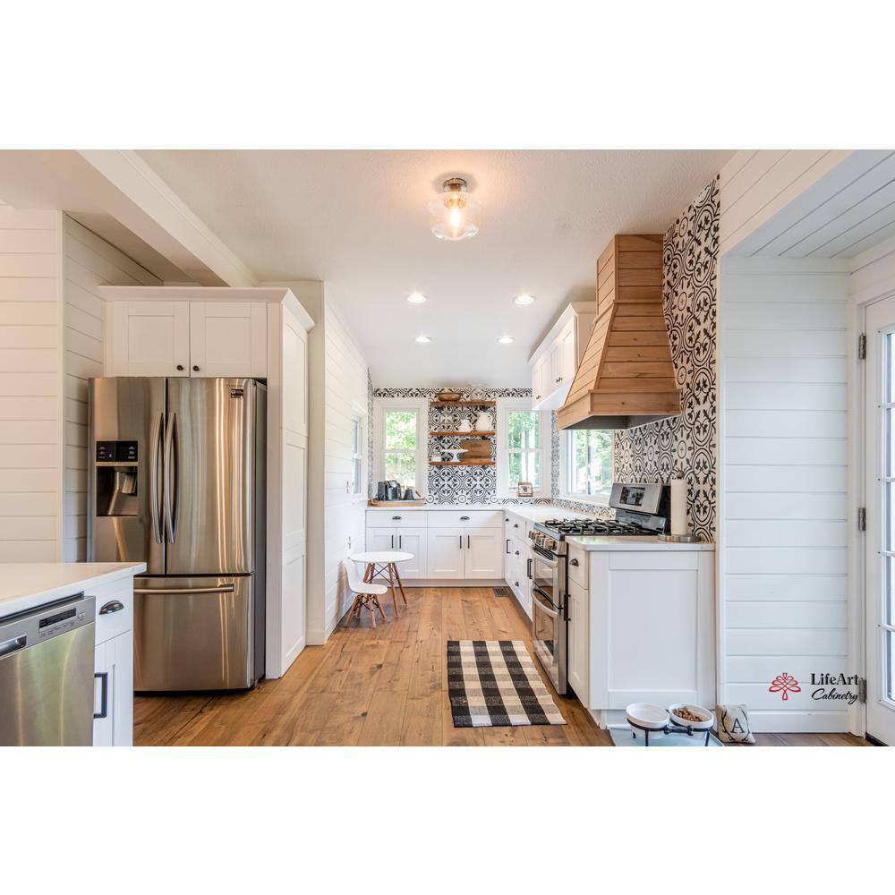 LIFEART CABINETRY Anchester Assembled 24 in. x 12 in. x 12 in. Wall Diagonal Cabinet with 1 Door in White