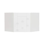 LIFEART CABINETRY Anchester Assembled 24 in. x 12 in. x 12 in. Wall Diagonal Cabinet with 1 Door in White