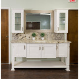 LIFEART CABINETRY Anchester Assembled 24 in. x 15 in. x 12 in. Wall Diagonal Cabinet with 1 Door in White