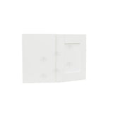 LIFEART CABINETRY Anchester Assembled 24 in. x 18 in. x 12 in. Wall Diagonal Cabinet with 1 Door in White