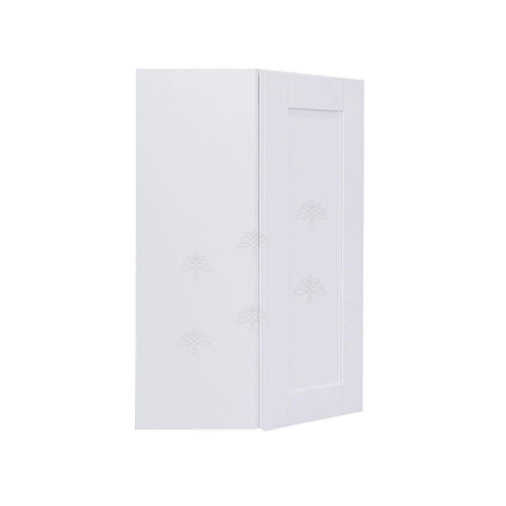 LIFEART CABINETRY Anchester White Plywood Shaker Stock Assembled Wall Corner Kitchen Cabinet (24 in. W x 36 in. H x 15 in. D)