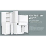 LIFEART CABINETRY Anchester White Plywood Shaker Stock Assembled Wall Corner Kitchen Cabinet (24 in. W x 42 in. H x 15 in. D)