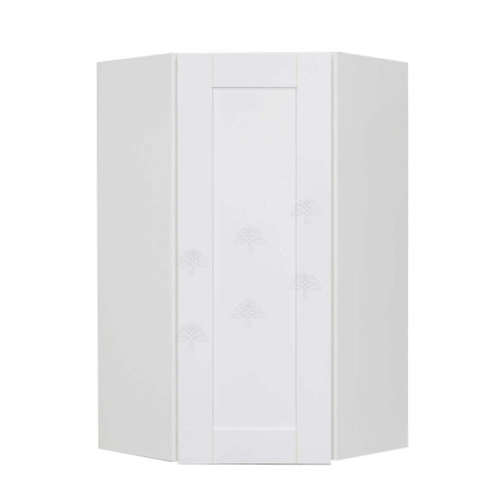 LIFEART CABINETRY Anchester White Plywood Shaker Stock Assembled Wall Corner Kitchen Cabinet (24 in. W x 42 in. H x 12 in. D)