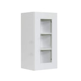 LIFEART CABINETRY Anchester Assembled 18 in. x 30 in. x 12 in. Wall Mullion Door Cabinet with 1-Door 2-Shelves in White