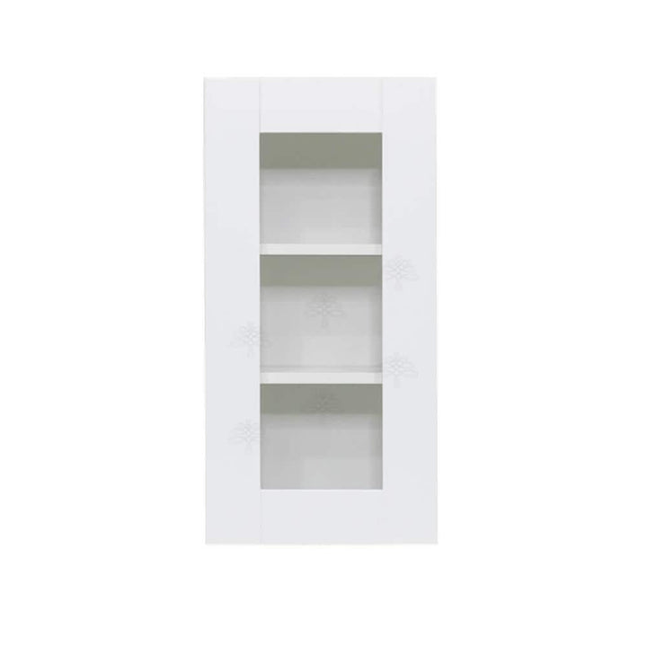 LIFEART CABINETRY Anchester Assembled 21 in. x 30 in. x 12 in. Wall Mullion Door Cabinet with 1-Door 2-Shelves in White