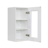 LIFEART CABINETRY Anchester Assembled 21 in. x 36 in. x 12 in. Wall Mullion Door Cabinet with 1-Door 2-Shelves in White