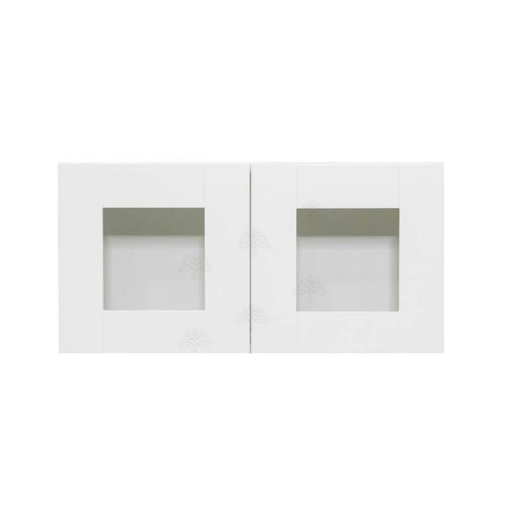 LIFEART CABINETRY Anchester Assembled 24 in. x 12 in. x 12 in. Wall Mullion Door Cabinet with 2-Doors in White