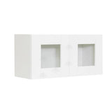 LIFEART CABINETRY Anchester Assembled 30 in. x 18 in. x 12 in. Wall Mullion Door Cabinet with 2-Doors in White
