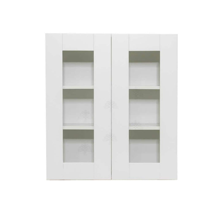 LIFEART CABINETRY Anchester Assembled 36 in. x 30 in. x 12 in. Wall Mullion Door Cabinet with 2-Doors 2-Shelves in White