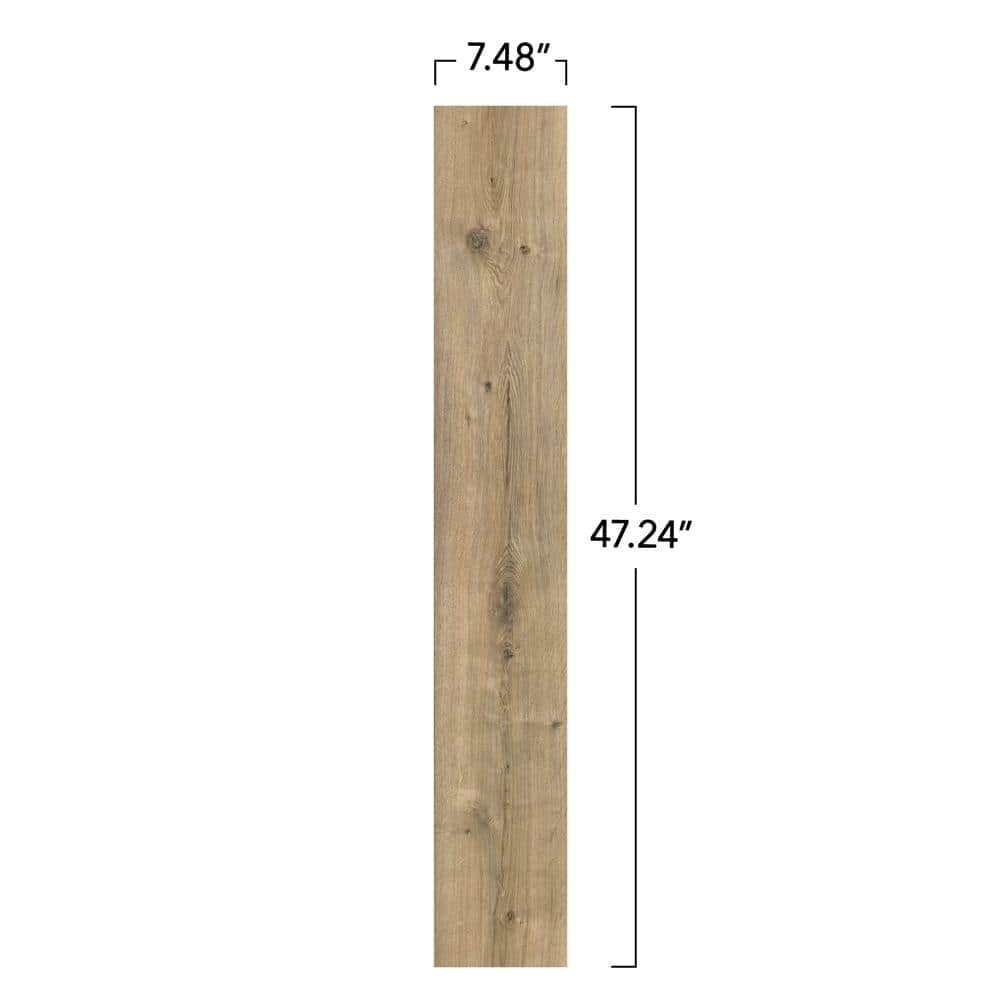 Pergo Defense+ Anderson Oak 14 mm T x 7.4 in. W Waterproof Laminate Wood Flooring (17.18 sqft/case)