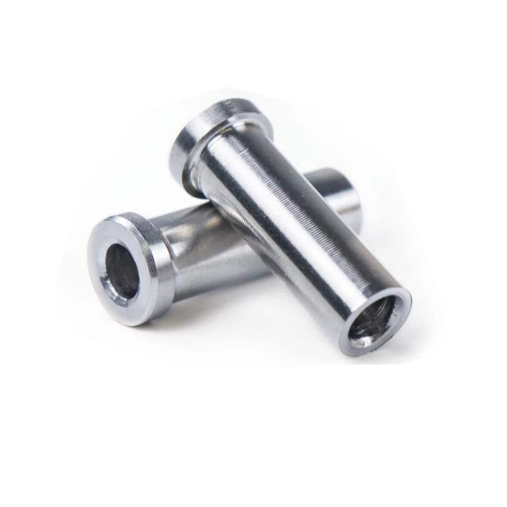 Angel Sar 100-Piece T316 Stainless Steel Cable Railing Sleeves, Protective Cover for 1/8 in. Wire Rope, Wood Posts