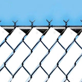 Angel Sar White 246 ft. x 0.15 ft. Polyvinyl Chloride PVC Chain Link Fence Slat, Privacy Tape (200-Piece Button Puncher Included)