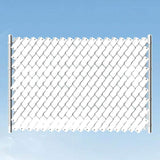 Angel Sar White 246 ft. x 0.15 ft. Polyvinyl Chloride PVC Chain Link Fence Slat, Privacy Tape (200-Piece Button Puncher Included)