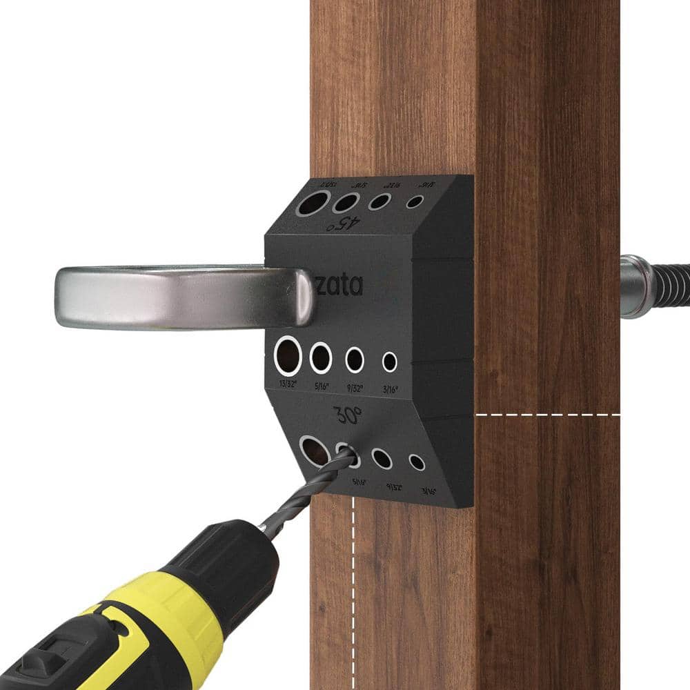 Angel Sar 30° 45° 90° Multi Angle Drill Guide Fit, Cable Railing Kit for Straight and Angle Hole Wood Post