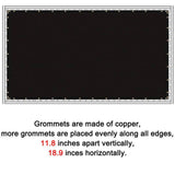 Angel Sar 4 ft. x 50 ft. Black Heavy-Duty Fencing Mesh Shade Net Cover, Polyethylene Fence Privacy Screen