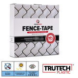 Angel Sar 40 sq. ft. 0.1 in. x 2 in. x 250 ft. Polyethylene (LDPE) White Privacy Slat Roll, Chain Link Fence Privacy Tape