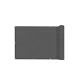 Angel Sar 3 x 10 ft. Charcoal Balcony Privacy Screen Fence Cover for Deck, Patio, Backyard, Outdoor Pool, Porch, Railing