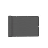 Angel Sar 3 x 10 ft. Charcoal Balcony Privacy Screen Fence Cover for Deck, Patio, Backyard, Outdoor Pool, Porch, Railing