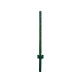 Angel Sar 48 in. x 1.2 in. x 1.2 in. Metal Fence Post U Post Green for Garden Wire Fence Steel Garden Post Sign Post (10-Pack)
