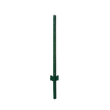 Angel Sar 48 in. x 1.2 in. x 1.2 in. Metal Fence Post U Post Green for Garden Wire Fence Steel Garden Post Sign Post (10-Pack)