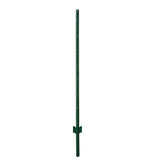 Angel Sar 60 in. x 1.2 in. x 1.2 in. Metal Fence Post U Post Green for Garden Wire Fence Steel Garden Post Sign Post (5-Pack)