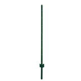 Angel Sar 60 in. x 1.2 in. x 1.2 in. Metal Fence Post U Post Green for Garden Wire Fence Steel Garden Post Sign Post (10-Pack)