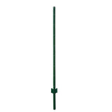 Angel Sar 60 in. x 1.2 in. x 1.2 in. Metal Fence Post U Post Green for Garden Wire Fence Steel Garden Post Sign Post (10-Pack)