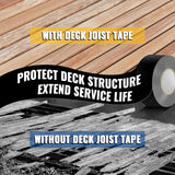 Angel Sar 2 in. x 50 ft. Deck Joist Butyl Tape, Weather-Resistant Deck Flashing for Wood Decks Beams Roof (2-Pack)