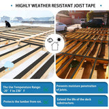 Angel Sar Deck Joist Tape, Weather-Resistant Deck Flashing for 6 in. x 50 ft. Wood Decks Beams Roof (2-Pack)