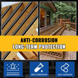 Angel Sar 1-5/8 in. x 50 ft. Deck Joist Butyl Tape, Weather-Resistant Deck Flashing for Wood Decks Beams Roof (2-Pack)