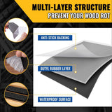 Angel Sar 1-5/8 in. x 50 ft. Deck Joist Butyl Tape, Weather-Resistant Deck Flashing for Wood Decks Beams Roof (2-Pack)