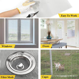 Angel Sar 47 in. x 10 ft. 304 Stainless Steel Woven Wire Mesh, Window Screen Mesh for Screen Replacement Attic Air Vent Cover