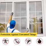 Angel Sar 47 in. x 10 ft. 304 Stainless Steel Woven Wire Mesh, Window Screen Mesh for Screen Replacement Attic Air Vent Cover