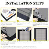 Angel Sar 47 in. x 10 ft. 304 Stainless Steel Woven Wire Mesh, Window Screen Mesh for Screen Replacement Attic Air Vent Cover