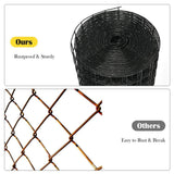 ANGELES HOME 3 ft. x 50 ft. 16-Gauge Black Vinyl Coated Welded Wire Mesh 1.5 in.
