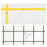 ANGELES HOME 3 ft. x 50 ft. 16-Gauge Black Vinyl Coated Welded Wire Mesh 1.5 in.