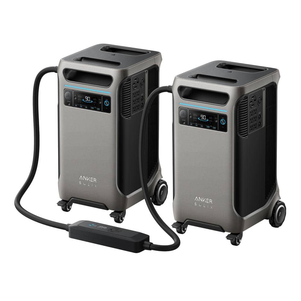 Anker 12000-Watt Output 2 SOLIX F3800s Push Button Start All-in-one Backup Power Station Solution for Home, RVs