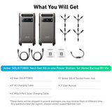 Anker 12000-Watt Output 2 SOLIX F3800s Push Button Start All-in-one Backup Power Station Solution for Home, RVs