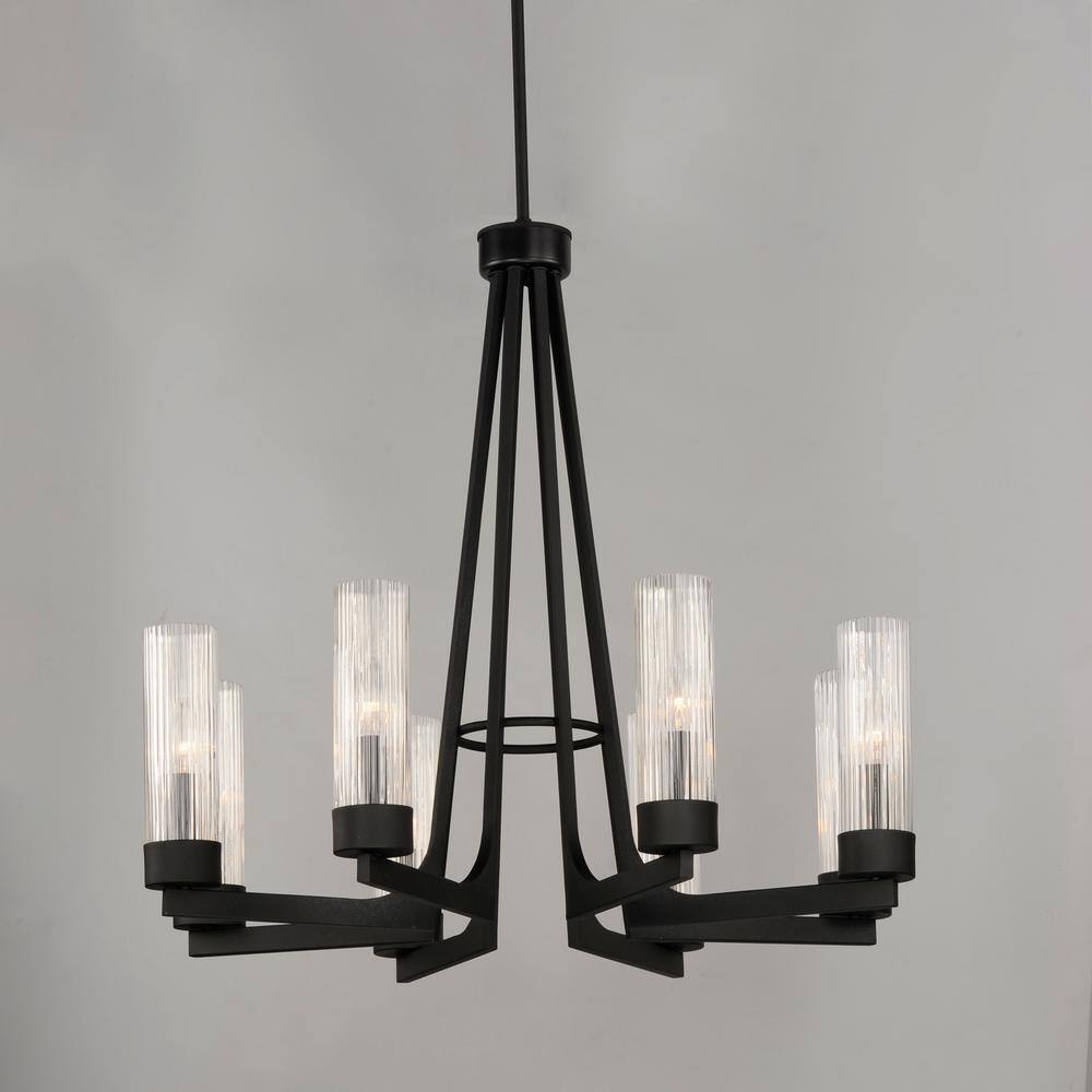 Maxim Lighting Delos 8-Light Gray Chandelier