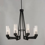 Maxim Lighting Delos 8-Light Gray Chandelier