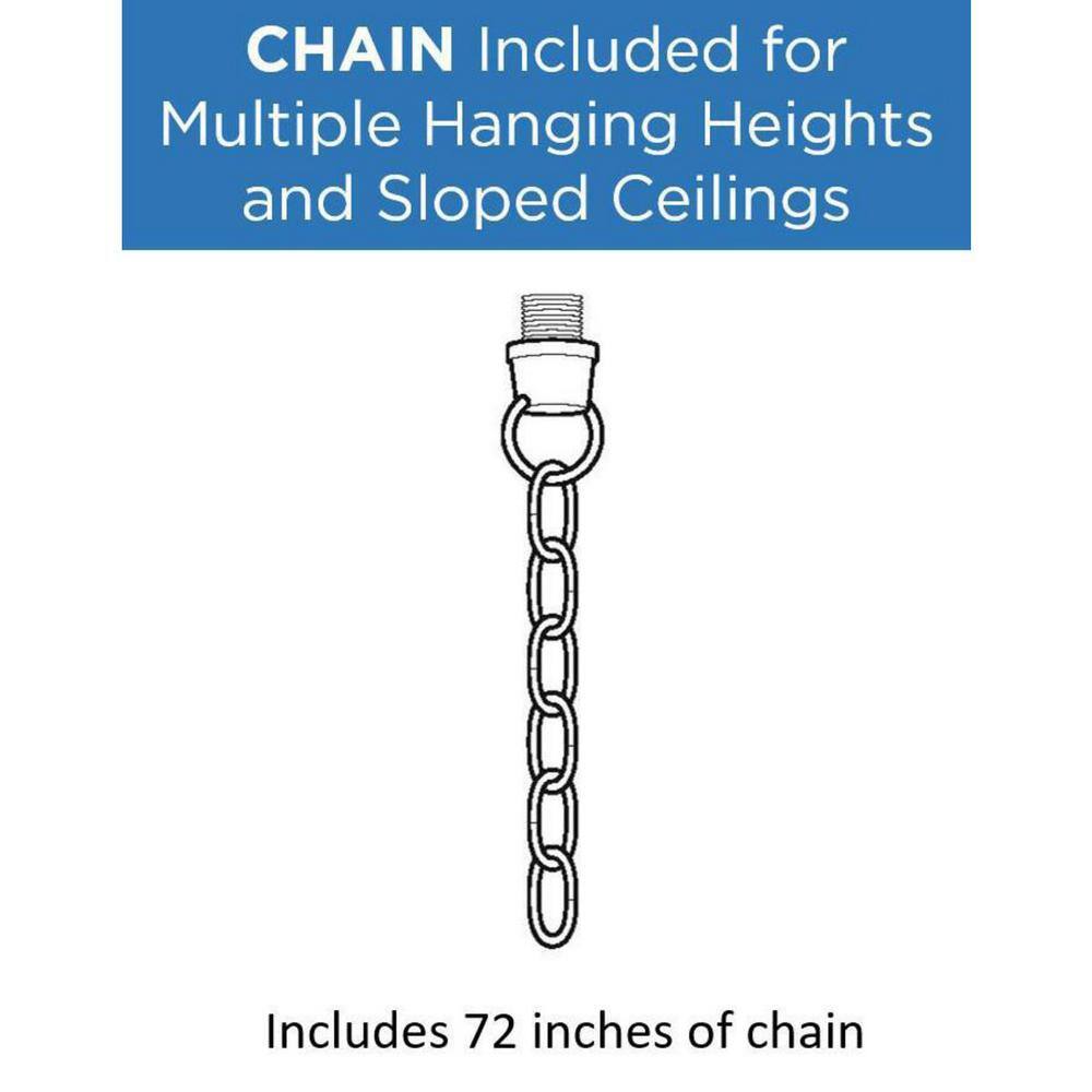 Progress Lighting Kene Collection 5-Light Brushed Nickel Clear Glass Craftsman Chandelier Light