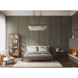 Progress Lighting Glimmer Collection 4-Light Antique Bronze Luxe Linear Chandelier Light