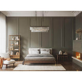 Progress Lighting Glimmer Collection 4-Light Antique Bronze Luxe Linear Chandelier Light