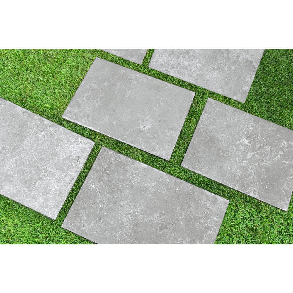 MJSI 24 in. x 16 in. x 0.75 in. Rectangle Antique Grey Porcelain Paver (12-Piece/ 32 sq. ft.)