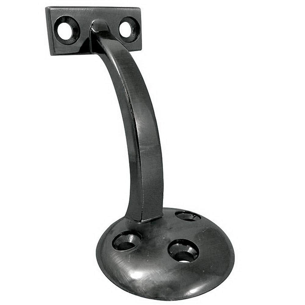 Onward 3-1/8 in. (80 mm) Antique Nickel General-Duty Zamak Handrail Bracket for Flat Bottom Handrail