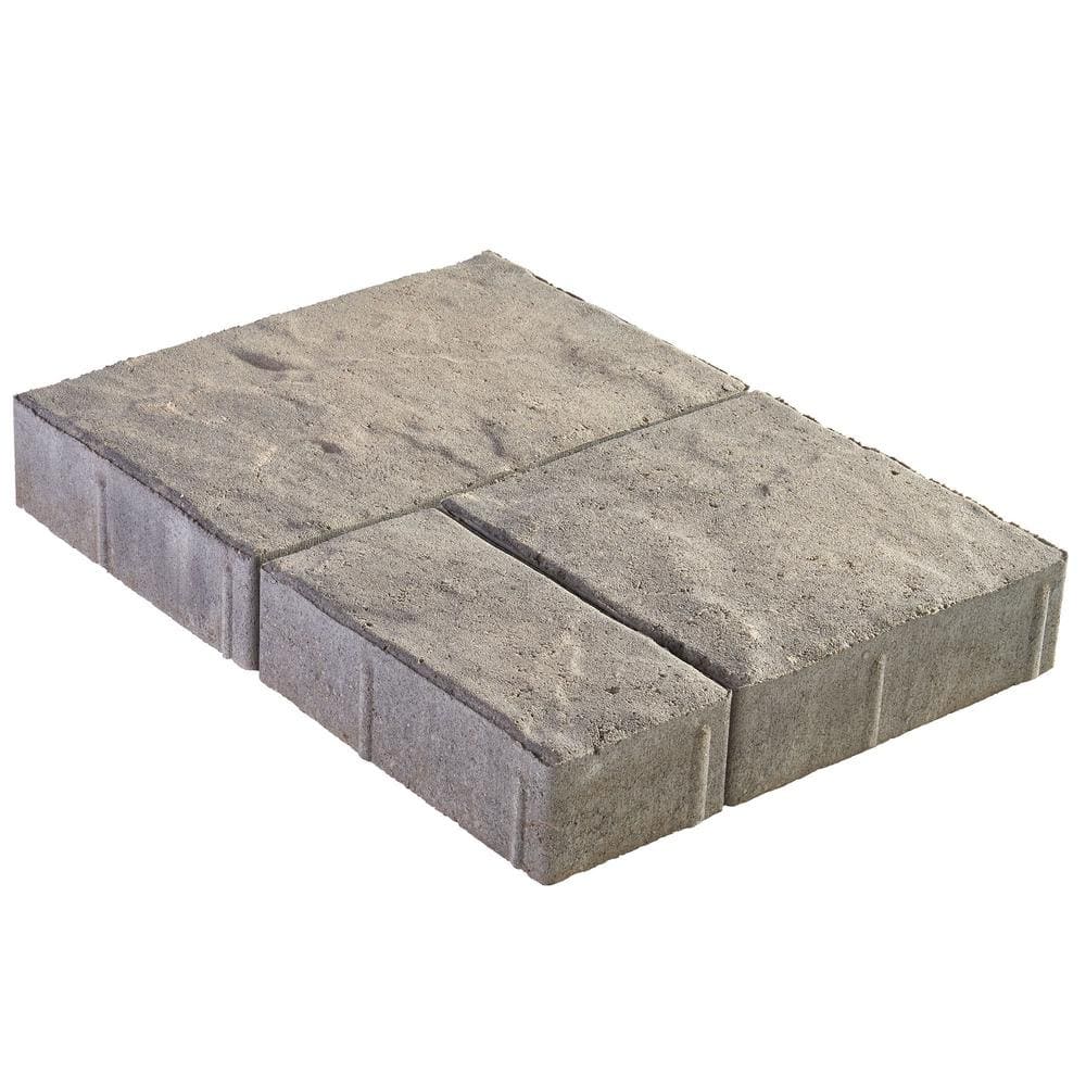 Pavestone Panorama Demi 3-pc 7.75 in. x 7.75 in. x 2.25 in. Antique Pewter Concrete Paver (240 Pcs. / 103 Sq. ft. / Pallet)