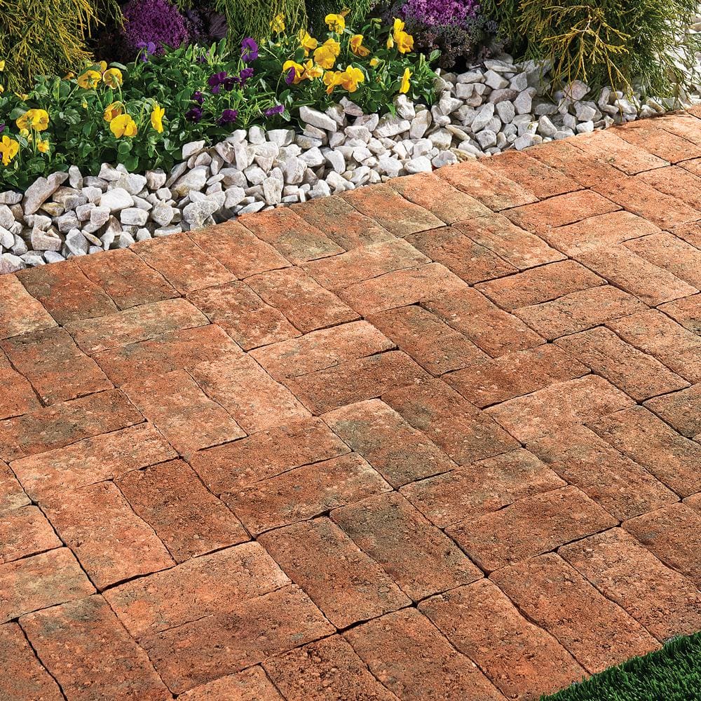 Pavestone Clayton 7 in. L x 3.5 in. W x 1.77 in. H Antique Red Concrete Paver